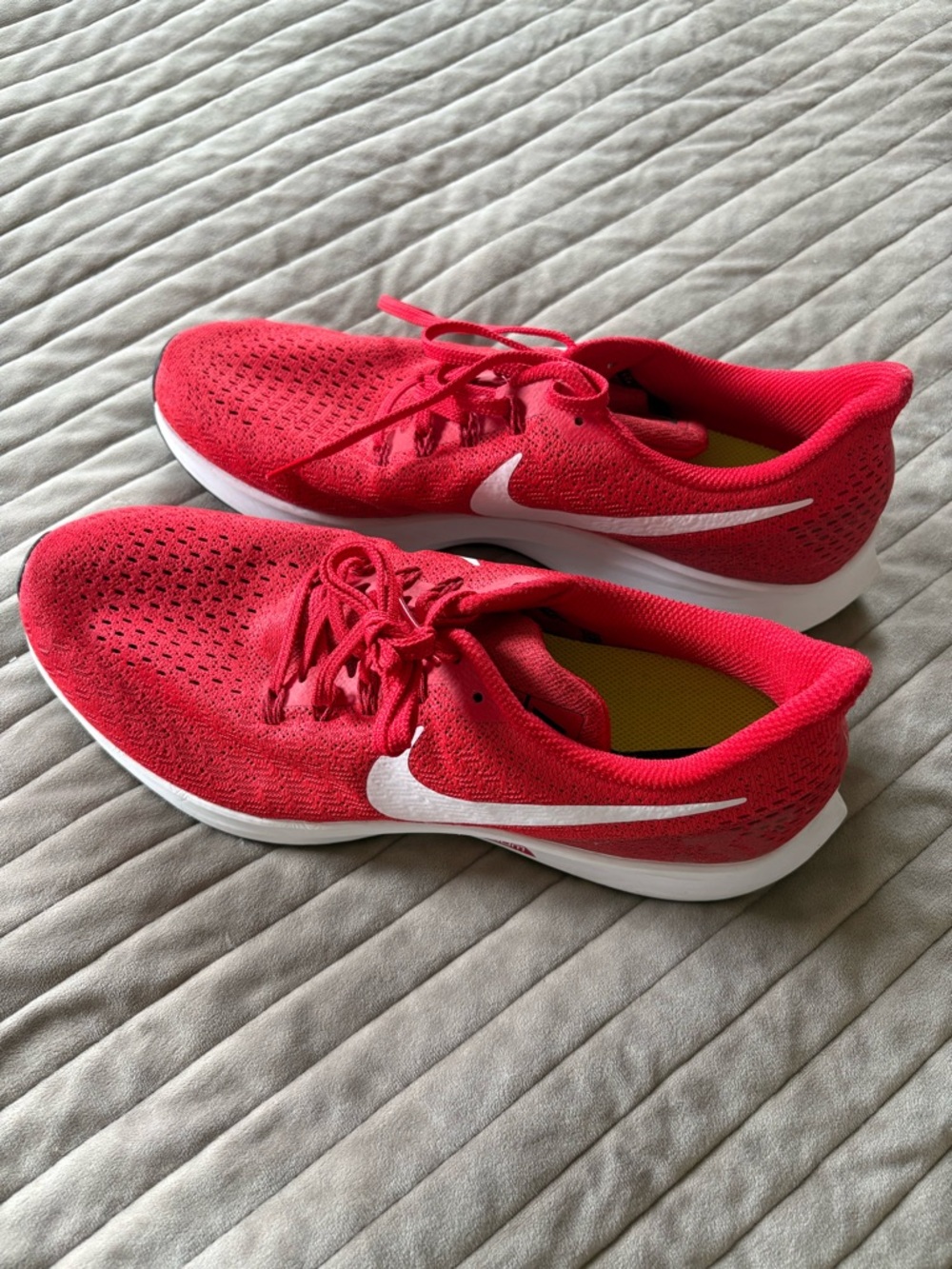 Nike Women's Bright Red Running Sneakers with White Swoosh Or Best Offer